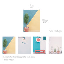 Load image into Gallery viewer, Monolike Memopad Seoul A SET - 4 Packs, 4 Different Designs, 100 Sheets Per Pad, Total 400 Sheets, Note pads, Writing pads