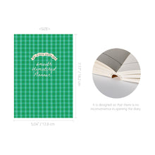 Load image into Gallery viewer, Monolike BASIC Unmatched Friends 6-Month Undated Planner, Green Check - Undated Academic Weekly & Monthly Planner
