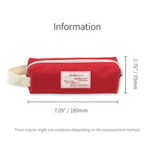 Load image into Gallery viewer, Monolike Archive Block Pen Case, Scarlet red - Pencil Pouch, Portable Pencil Bag, Pencil Case, Office Pouch case