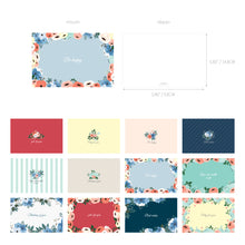 Load image into Gallery viewer, Monolike Secret Garden Single card - mix 12 pack, greeting card, 3.9x5.8"