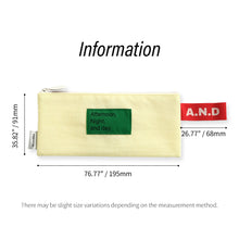 Load image into Gallery viewer, Monolike Afternoon Night and Day flat pen case, Yellow - Pencil Pouch, Portable Pencil Bag, Pencil Case, Office Pouch case
