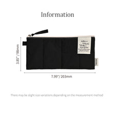 Load image into Gallery viewer, Monolike Archive247 Cushion Pencil Case, 07. Black - Pencil Pouch, Portable Pencil Bag, Pencil Case, Office Pouch case, Cushion, Soft, Vintage
