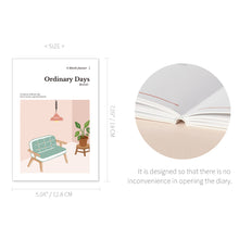 Load image into Gallery viewer, Monolike Ordinary Days Diary 6 Month Planner, Living room - Academic Planner, Weekly & Monthly Planner, Scheduler