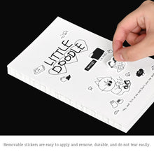 Load image into Gallery viewer, Monolike Little Doodle One Day Theme Sticker 6P Set - Aesthetic Removable Stickers for Journaling, Scrapbooking, Multicolor, Size: 4.33 x 5.51 inches