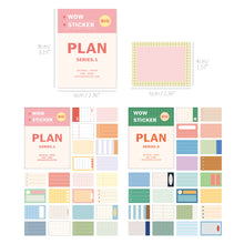 Load image into Gallery viewer, Monolike Big Wow Sticker Plan Series.1 + Series.2 Set - Big Size Cute Stickers, Square Stickers