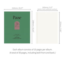 Load image into Gallery viewer, Monolike Nostalgia PVC Adhesive Photo Album, Green - Photo Album, Photo Book, Adhesive Album, Design Album
