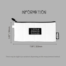 Load image into Gallery viewer, Monolike Little Doodle Cushion Pencil Case, White - Pencil Pouch, Portable Pencil Bag, Pencil Case, Office Pouch case, Cushion, Soft, achromatic color