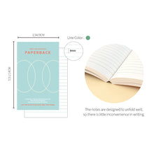 Load image into Gallery viewer, Monolike Objet Paperback Line Notebook - 01. Mint_Design note, Mini note, Simple note, Notebook, 192 Pages, 4.13x6.69