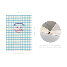 Load image into Gallery viewer, Monolike BASIC Unmatched Friends 6-Month Undated Planner, Blue Check - Undated Academic Weekly & Monthly Planner