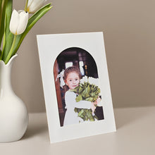 Load image into Gallery viewer, Monolike Standing Paper Photo Frames 4x6 Inch Window, Arch 20 Pack - Tabletop Cardboard Picture Frame Stand Set with Various Window Shapes for Desktop & Shelf Display