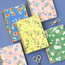 Load image into Gallery viewer, Monolike Olivia's Flowers A5 Line Spiral Notebook, Pink - Hardcover 5.83 x 8.27inch 128 Page