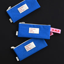 Load image into Gallery viewer, Monolike Afternoon Night and Day flat pen case, Blue - Pencil Pouch, Portable Pencil Bag, Pencil Case, Office Pouch case
