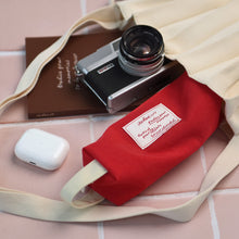 Load image into Gallery viewer, Monolike Archive Block Pen Case, Scarlet red - Pencil Pouch, Portable Pencil Bag, Pencil Case, Office Pouch case