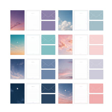 Load image into Gallery viewer, Monolike Moonlight Letter Paper and Envelopes Set - 8Type, 32 Letter Paper + 16 Envelopes