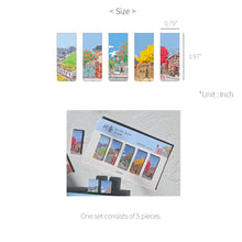 Load image into Gallery viewer, Monolike Magnetic Bookmarks Seoul Series.1, Set of 5