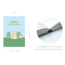 Load image into Gallery viewer, Monolike B6 Storytown Afternoon Diary 6 Month Planner, Forest bear - Academic Planner, Weekly & Monthly Planner, Scheduler, Undated Planner, 128x182mm