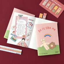 Load image into Gallery viewer, Monolike A5 Unmatched Friends Line Notebook 6P SET - Line note, Academic note, a portable note, 148x210mm, 48pages