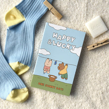 Load image into Gallery viewer, Monolike Happy and Lucky Littles Paperback Line Notebook - 03. Laundry_Design note, Mini note, Simple note, Notebook, 192 Pages, 4.13x6.69