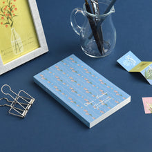 Load image into Gallery viewer, Monolike Olivia's Flowers Paperback Line Notebook - 01. Blue_Design note, Mini note, Simple note, Notebook, 192 Pages, 4.13x6.69