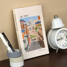 Load image into Gallery viewer, Monolike Seoul Paperback Line Notebook - 02. Haebangchon_Design note, Mini note, Simple note, Notebook, 192 Pages, 4.13x6.69