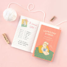 Load image into Gallery viewer, Monolike Unmatched Friends Paperback Line Notebook - 05. A proud day_Design note, Mini note, Simple note, Notebook, 192 Pages, 4.13x6.69