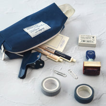 Load image into Gallery viewer, Monolike Archive Block Pen Case, Ocean navy - Pencil Pouch, Portable Pencil Bag, Pencil Case, Office Pouch case