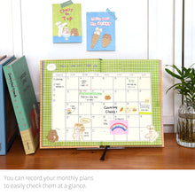 Load image into Gallery viewer, Monolike Hardcover Unmatched Friends Diary, 06. Mint - Academic Planner Weekly & Monthly Planner