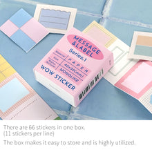 Load image into Gallery viewer, Monolike Wow Sticker Message & Label Series.1 + Series.2 Set - Mini Size Cute Stickers, Square Stickers