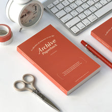 Load image into Gallery viewer, Monolike Archive Paperback Line Notebook - 01. Red_Design note, Mini note, Simple note, Notebook, 192 Pages, 4.13x6.69