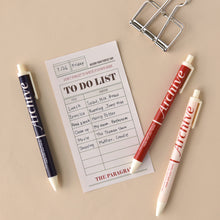 Load image into Gallery viewer, Monolike Archive 0.38mm Gel Pens 5Pcs - Black Ink, Fine Point Smooth Writing Pens, Office School Supplies