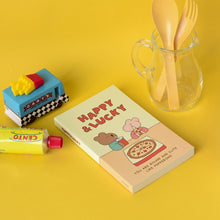 Load image into Gallery viewer, Monolike Happy and Lucky Littles Paperback Line Notebook - 02. Love pizza_Design note, Mini note, Simple note, Notebook, 192 Pages, 4.13x6.69