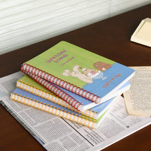 Load image into Gallery viewer, Monolike Unmatched Friends A5 Line Spiral Notebook, Cherry on top - Hardcover 5.83 x 8.27inch 128 Page