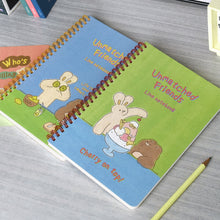 Load image into Gallery viewer, Monolike Unmatched Friends A5 Line Spiral Notebook, Lemonade - Hardcover 5.83 x 8.27inch 128 Page