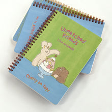 Load image into Gallery viewer, Monolike Unmatched Friends A5 Line Spiral Notebook, Red boat - Hardcover 5.83 x 8.27inch 128 Page