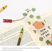 Load image into Gallery viewer, Monolike Happy and Lucky+Unmatched Friends Acrylic Bookmark 6P SET - Modern Book Accessory for Aesthetic Reading