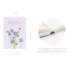 Load image into Gallery viewer, Monolike B6 Olivia's Flowers Diary 6 Month Planner, Purple - Academic Planner, Weekly & Monthly Planner, Scheduler, Undated Planner, 128x182mm