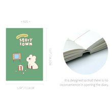 Load image into Gallery viewer, Monolike B6 Storytown Afternoon Diary 6 Month Planner, Popcorn & quokka - Academic Planner, Weekly & Monthly Planner, Scheduler, Undated Planner, 128x182mm