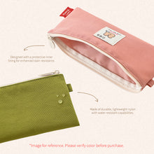Load image into Gallery viewer, Monolike Happy and Lucky Daily pen case, Happy Black - Slim Water-Resistant Nylon Pen Pouch, Aesthetic Vivid Stationery Organizer for Office