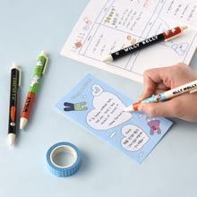 Load image into Gallery viewer, Monolike Olly Molly 0.38mm Gel Pens 5Pcs - Black Ink, Fine Point Smooth Writing Pens, Office School Supplies