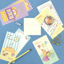 Load image into Gallery viewer, Monolike Storytown Momo Mini Letter Paper and Envelopes Set - 8Type, 32 Letter Paper + 16 Envelopes