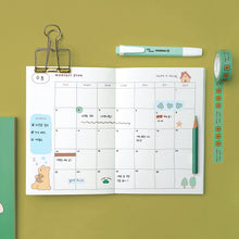Load image into Gallery viewer, Monolike B6 Storytown Afternoon Diary 6 Month Planner, Popcorn & quokka - Academic Planner, Weekly & Monthly Planner, Scheduler, Undated Planner, 128x182mm