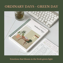 Load image into Gallery viewer, Monolike Ordinary days 4 Month Study Planner, Green day - Academic Planner, Weekly & Monthly Planner, Study plan