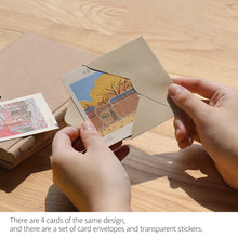 Load image into Gallery viewer, Monolike Day by Day Card, 101 Seoul Twelve Months - Mix 48 Mini Single cards, 24 envelopes Package