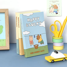 Load image into Gallery viewer, Monolike Happy and Lucky Littles Paperback Line Notebook - 03. Laundry_Design note, Mini note, Simple note, Notebook, 192 Pages, 4.13x6.69