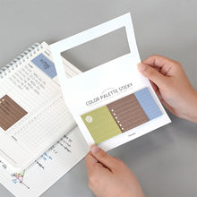Load image into Gallery viewer, Monolike Color Palette Sticky Plan 30p Series. 2 B SET 4P - Self-Adhesive Memo Pad 30 Sheets