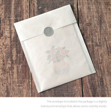 Load image into Gallery viewer, Monolike Paper Frame Photo Card Minhwa, Plum blossom 5P SET - 4x6 Inch Picture Frame Note Card, Greeting cards, Assorted Happy Birthday, Thank you