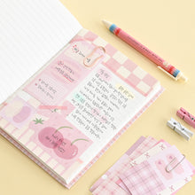 Load image into Gallery viewer, Monolike Strawberry Vanilla Sticker Pack (102pcs) - Aesthetic Scrapbooking Material, Writable Paper Sticker Set for Planners and Journals Decor