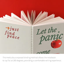 Load image into Gallery viewer, Monolike OrDinary Days PVC Handy Notebook, Tomato - Exposed Binding, PVC cover, Academic, Journal, Diary, 160pages