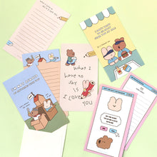 Load image into Gallery viewer, Monolike Happy and Lucky Littles Series.2 Mini Letter Paper and Envelopes Set - 8Type, 32 Letter Paper + 16 Envelopes