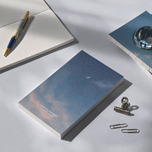 Load image into Gallery viewer, Monolike PVC Handy Planner Notebook Moonlight, Blue night - Undated 5 Month Planner, Handheld Lay Flat Diary with Clear PVC Pocket Cover for Office